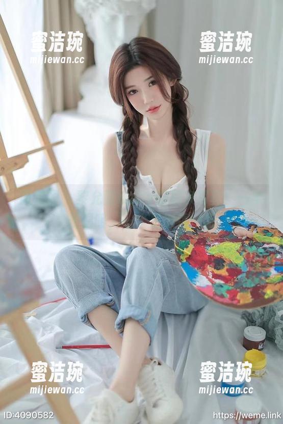 微密圈 - 黎允熙baby的居家写真：一半是温暖，一半是懒惰壁纸